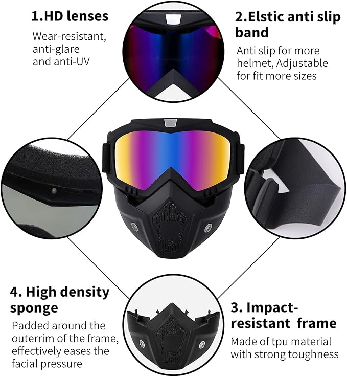 Motorcycle Protective Goggles Bike Face Mask