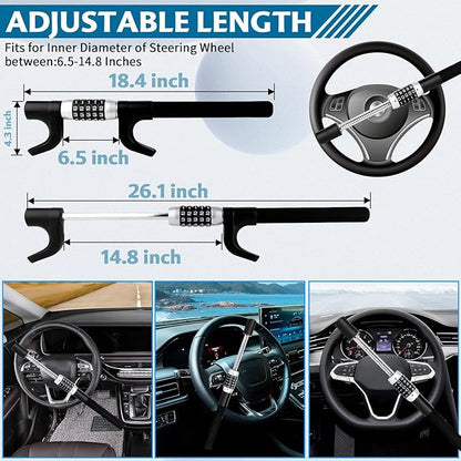 Car Steering Lock Anti-Theft Multiple Password High-Security