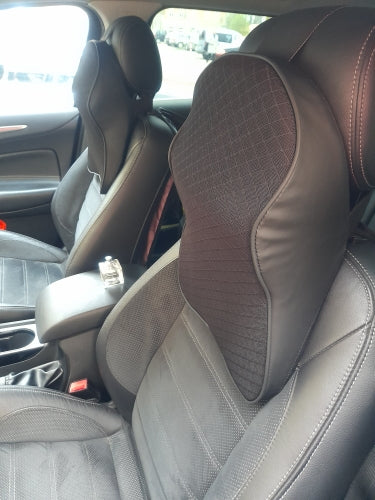 Breathable Mesh Fabric Memory Foam Car Seat Headrest