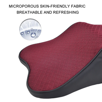 Breathable Mesh Fabric Memory Foam Car Seat Headrest